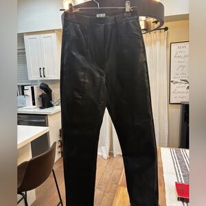 Wilfred Black Leather Pants